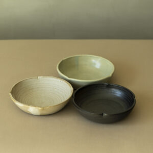 Persimmon Small Bowl (Toffee / Lake Green / Black)
