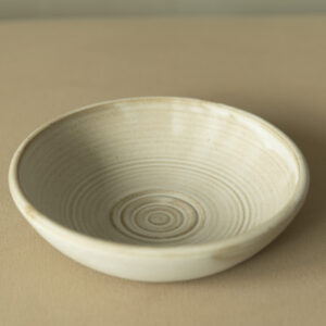 Ripples Medium Bowl  (Toffee / Black)